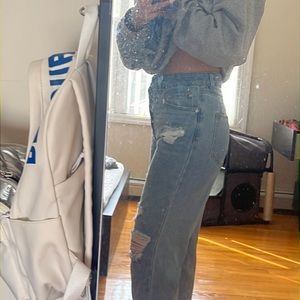 Forever 21 blue high rise mom jeans